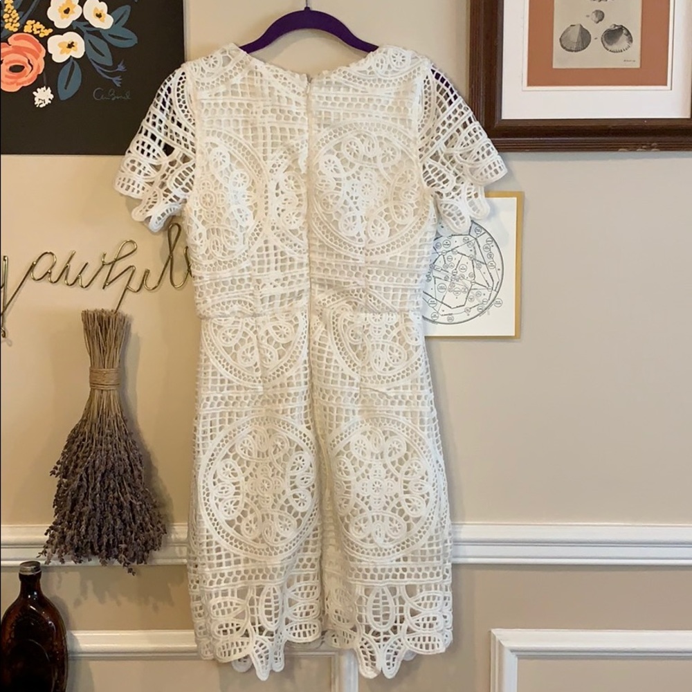 J.O.A. Los Angeles Knit crochet white dress - Picture 9 of 9